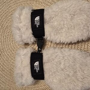 The North Face Kids Mittens - White and Black
